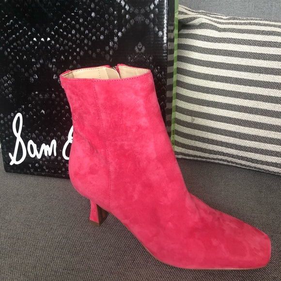 New in box- Sam Edelman Pink Lizzo booties; size 6 - Picture 3 of 8